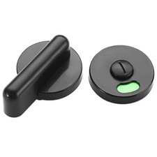 Serrure de porte de WC noire