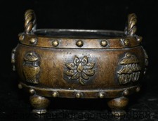 6 "Chine ancienne fleur de