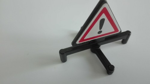 Playmobil chantier panneau - panneau, de