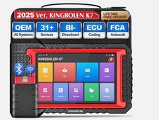 Kingbolen K7 Valise Diagnostic Auto OBD2 Système ECU Codage 28 Réinitialisation