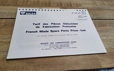 Revue technique fiche carburateur solex tarif pièces détachées 1980