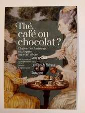 EXPOSITION THE CAFE OU CHOCOLAT ESSOR BOISSONS EXOTIQUES AU XVIIIe  flyer 