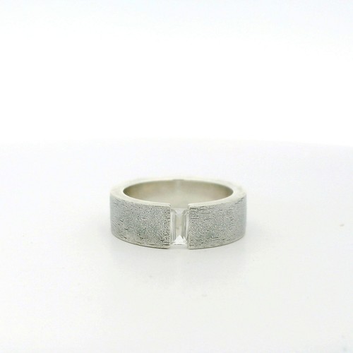 Sterling silver baguette - sterling, cz