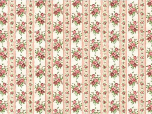 Papier peint miniature roses - peint,