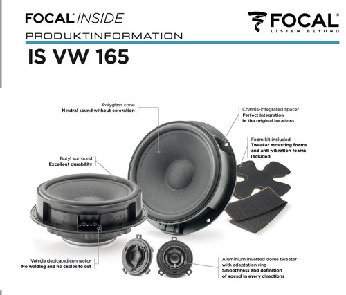Focal isvw165 cm - focal, 16.5