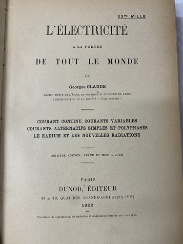électricité la - à,