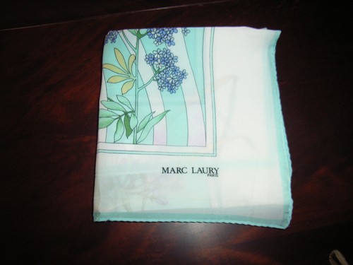 Foulard turquoise imprimé - foulard,