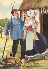 Carte postale ancienne postcard HUMORISTIQUE HUMOUR sexy la gaule normandie