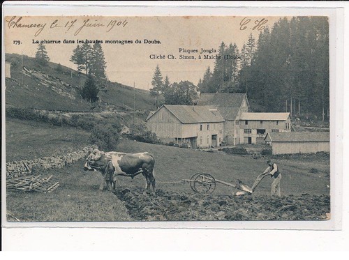 Montagnes doubs la - doubs,, charrue