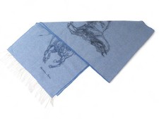 NEUF ECHARPE HERMES PIROUETTE AU GALOP H392850TV01 40X160CM CACHEMIRE SCARF 765€