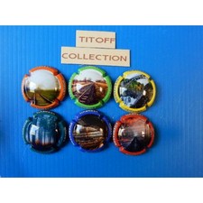 la serie de 6 capsule de champagne nowack layour ( rail )