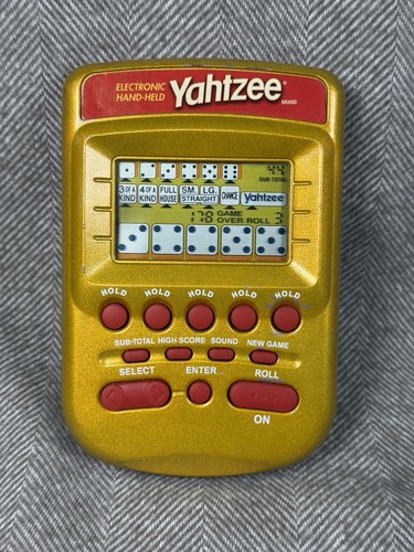 Electronic hand held yahtzee - electronic, hand-held