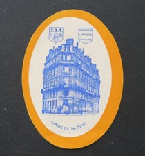 Ancienne étiquette hotel - ancienne, de
