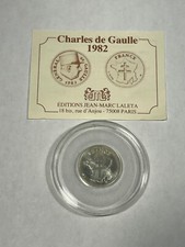 Médaille Charles De Gaulle 1982 Argent (10-21/1)