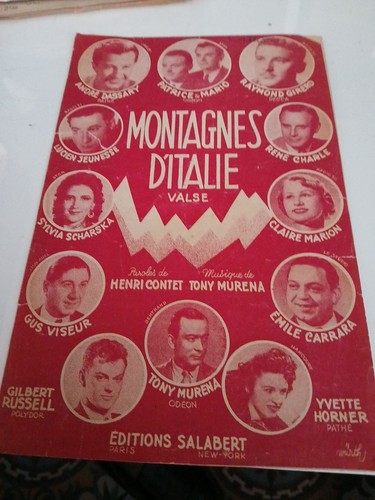 Ancienne partition montagnes - ancienne,