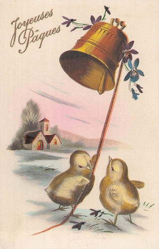 Illustree paques poussins - cp,