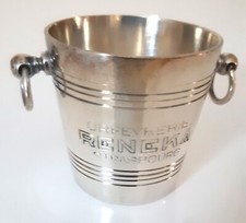 PETIT SEAU A CHAMPAGNE METAL ARGENTE ANCIEN – ORFEVRERIE RENEKA STRASBOURG