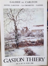 Affiche d'Exposition de Peinture Gaston THIERY