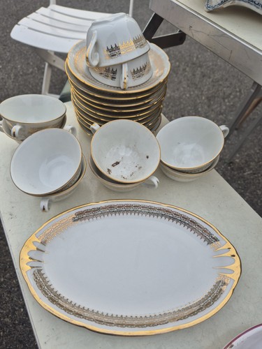 Service tasses limoges - limoges, c.g