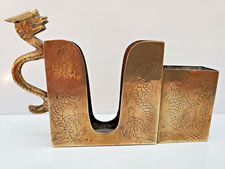 Dragon Laiton Vintage / Antique Correspondant & Cigarette Sécurité / Porte /