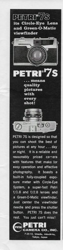 1966 petri camera - 1966, 7s