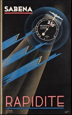 AFFICHE POSTER  Sabena