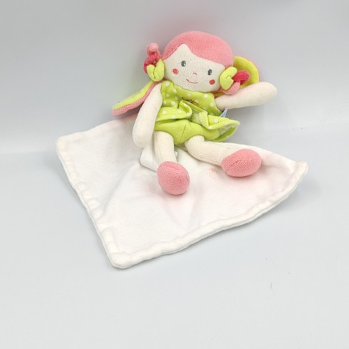 Doudou poupée coccinelle rose