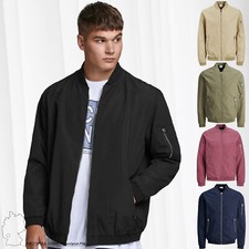 Hommes JACK & JONES Veste Bomber légère Grande Taille Blouson Tailles Supérieure