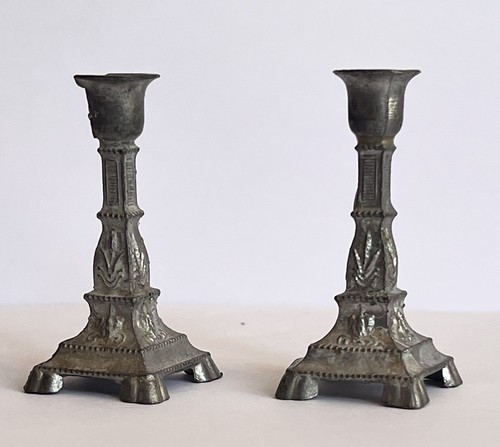 Paire bougeoirs miniatures - de,