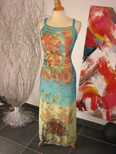 ROBE COLLECTOR MAXI DRESS SAVE THE QUEEN DeDIé  AUX ORANGES ITALIE L 40 UK L 12