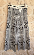 Pantalon tricot noir et blanc