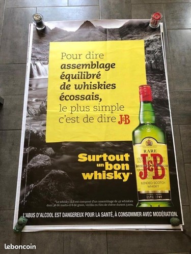 Affiche publicitaire whisky - publicitaire,