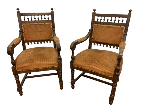 Antique fauteuils la - 2,