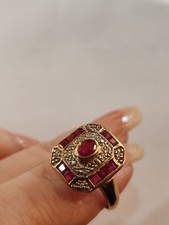 Bague rectangulaire or jaune