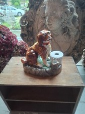 ENCRIER porte plume chien XIX