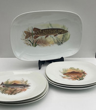 Service à poisson porcelaine