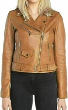 Veste en cuir d'agneau