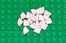 20 x Lego rose vif 1x1 quart