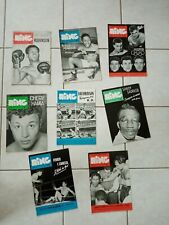 Lot 8- RING MAGAZINE BOXE ANNEES 50 EN TBE-Ray sugar robinson/chérif hamia.... 