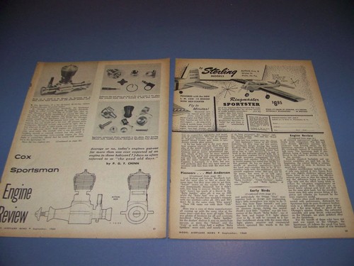 Vintage cox sportsman - 15, r/c