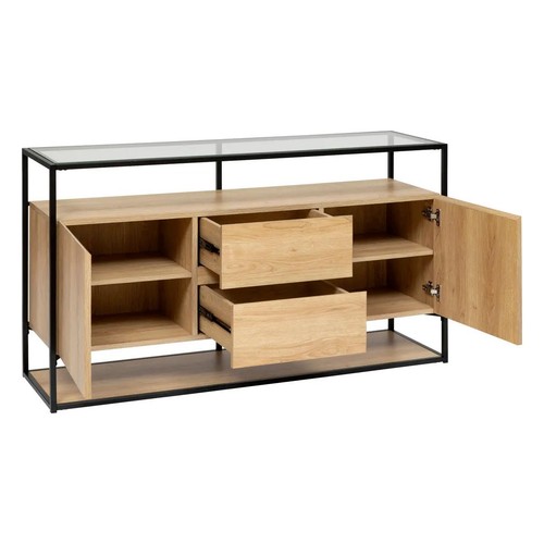 Buffet portes 2 tiroirs - portes, &