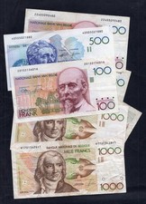 LOT DE 7 BILLETS DE LA BANQUE