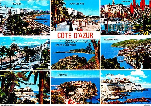 Carte postale alpes - carte,