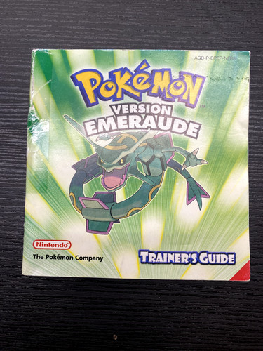 Notice seule pokémon version - notice,