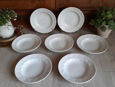 7 Assiettes creuses Lunéville