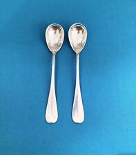 Paire cuillères à œuf modèle BAGUETTE métal argenté no CHRISTOFLE