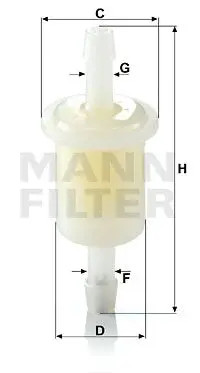 Filtre carburant de - filtre,