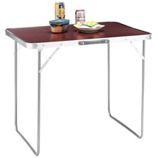 Pliante PIC NIC Table de Camping Pique-Nique avec poignée Effet Bois 60 x 80 ...