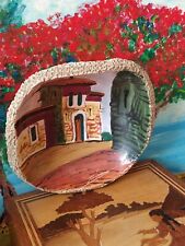 Vide Poche En Pierre De Lave Émaillée Ou  En Corail Signé