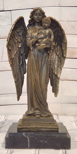 Sculpture statue ange gardien - statue,